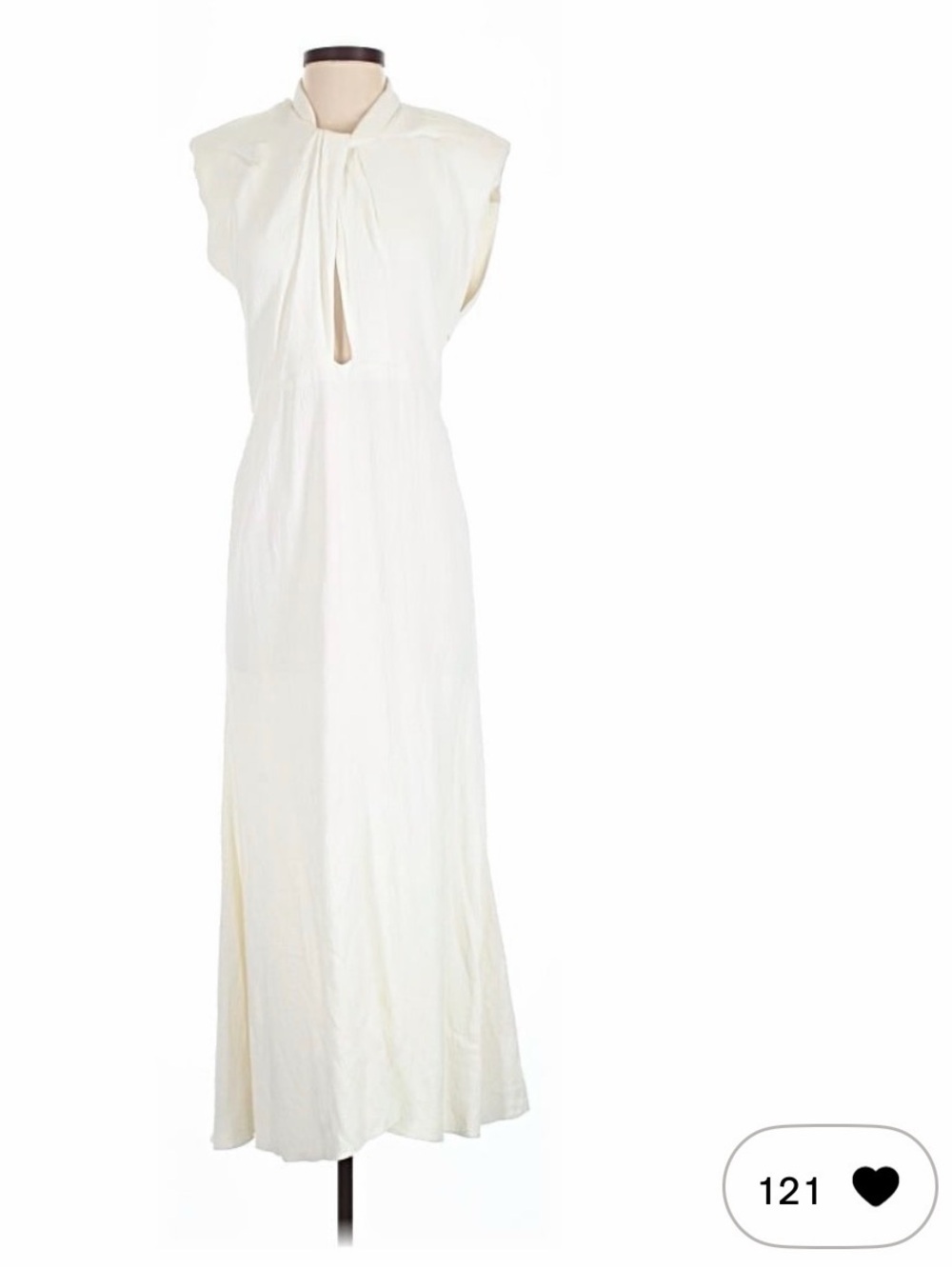 Isabel Marant Cream Sleeveless Tie-Neck Maxi Dress